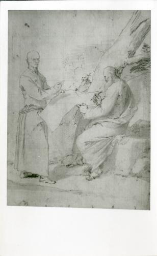 Estudio de San Pablo escribiendo la epístola a Filemón. (José de Ribera)