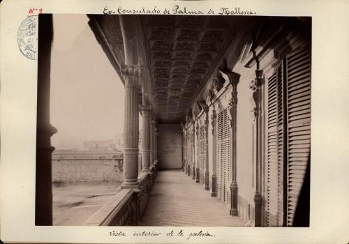 Ex-consulado de Palma de Mallorca. Vista interior de la galería