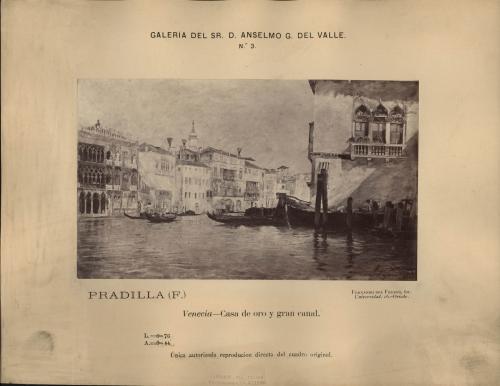 Venecia. Casa de oro y Gran canal (F. Pradilla)