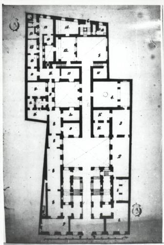 Palacio de Goyeneche. Plano por Diego de Villanueva