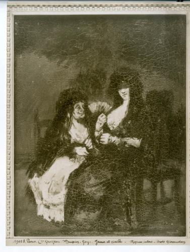 Joven y vieja. (Goya)