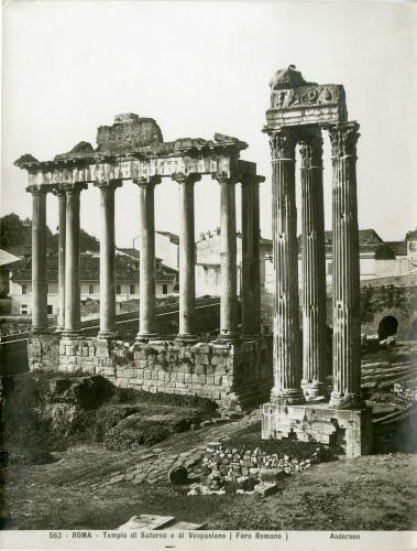 ROMA. Templos de Saturno y de Vespasiano