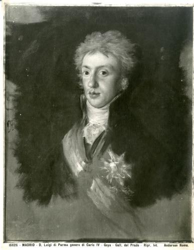 Goya. Don Luis de Parma yerno de Carlos IV