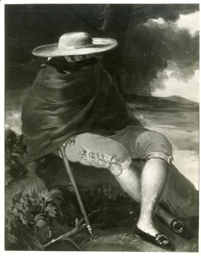 Goya. La maja y los embozados (detalle)