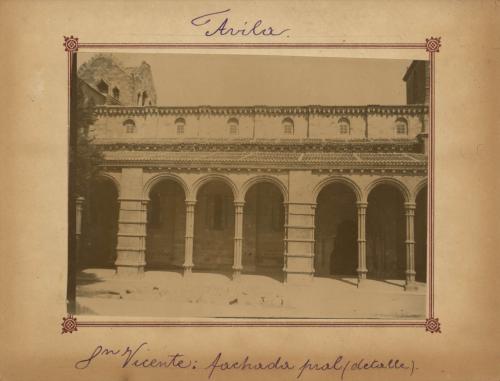 Ávila. San Vicente. Fachada principal (detalle)