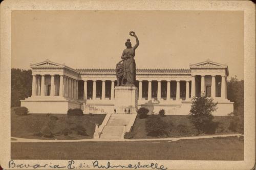  MUNICH. Ruhmeshalle en la Theresienwiese. Estatua de Bavaria