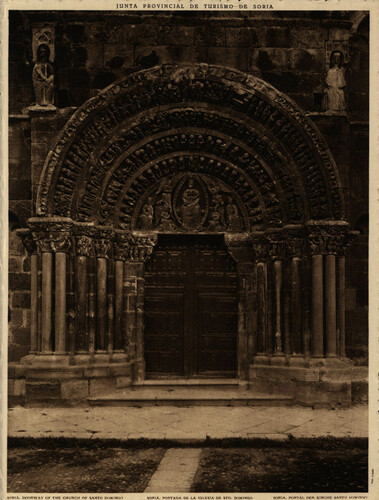 Soria. Portada De la Iglesia de Santo Domingo. 