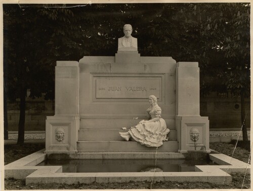 Monumento a Juan Valera en el Paseo de Recoletos (Madrid)