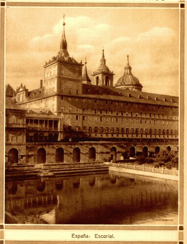 El Escorial. Estanque y jardín de la Huerta