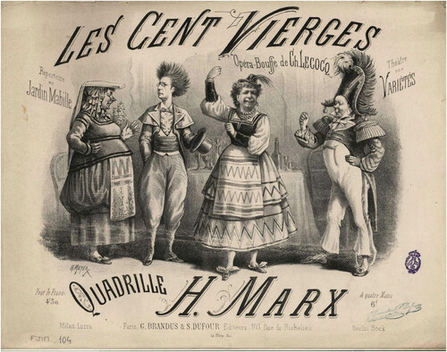 Les cent vierges : opéra bouffe de Ch. Lecocq : quadrille / H. Marx.