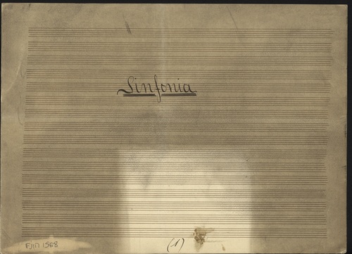 Sinfonía [Música manuscrita] / F. Carnicer.