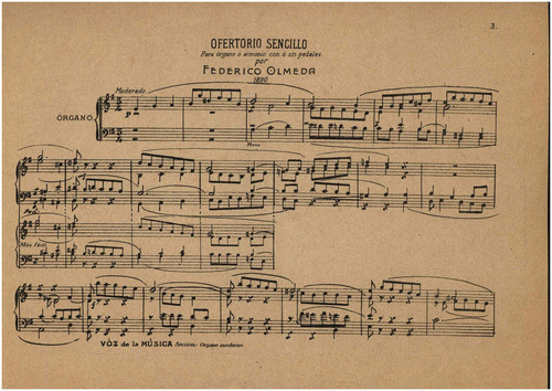 OBRAS para órgano de varios organistas de los siglos XIX y XX / reunidas por Federico Olmeda.