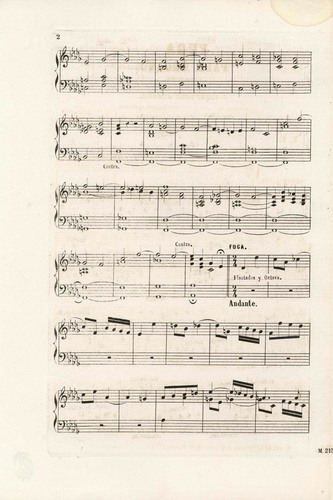 Fuga para órgano, nº 1 / compuesta por J. Ildefonso Jimeno.