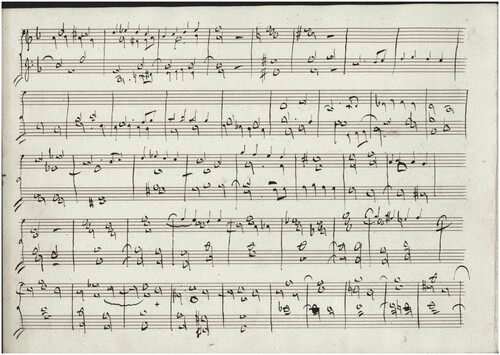 Fuga para órgano [Música manuscrita] / J. Ildefonso Jimeno, Valentín Zubiaurre.