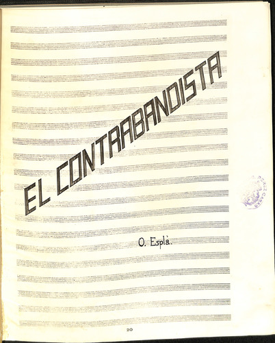 El contrabandista / O. Esplá.