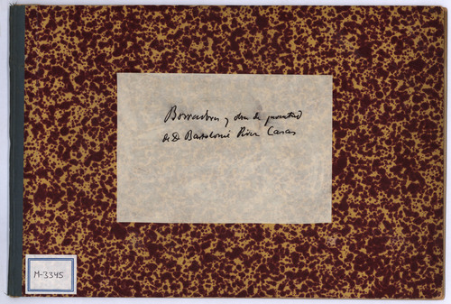Borradores y obra de juventud [Música manuscrita] / de D. Bartolomé Pérez Casas.