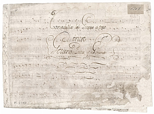 TONADILLA del Gitano a tres : entre Gitano, Poeta y Gitana [Música manuscrita].   
