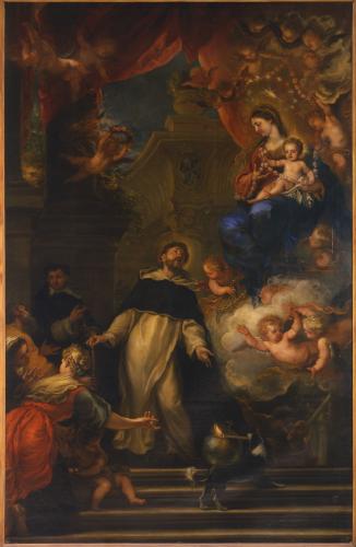 Santo Domingo y la Virgen del Rosario