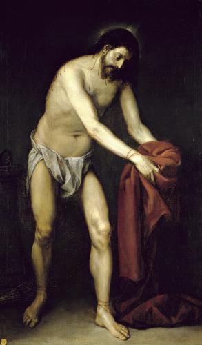 Cristo recogiendo las vestiduras