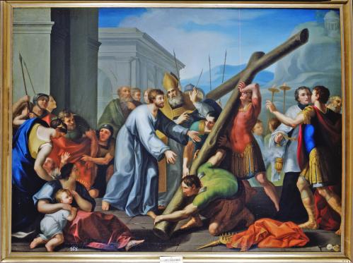 El Emperador Heraclio con la Cruz