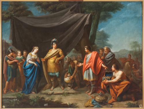Luceyo, príncipe de Celtiberia, presentando rescate por su prometida/ La continencia de Escipión