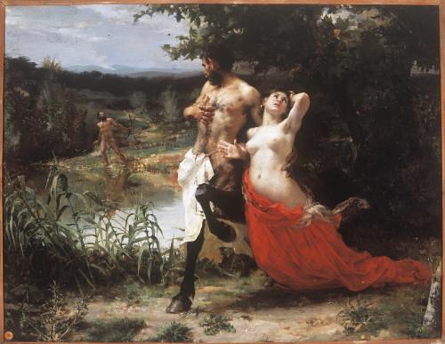 Hércules, Dejanira y el centauro Neso