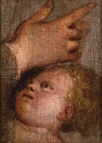 Mano y cabeza de Niño