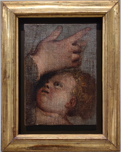 Mano y cabeza de Niño