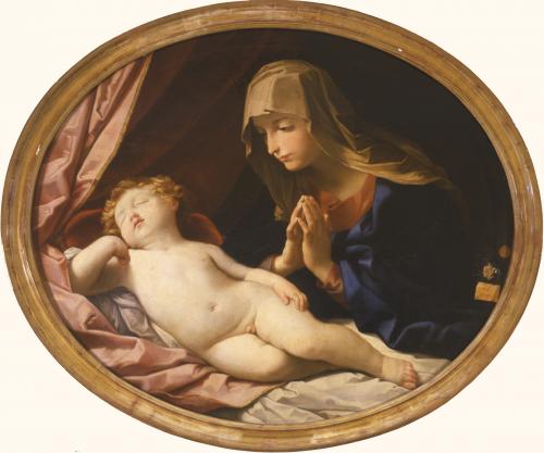 Virgen con el Niño dormido