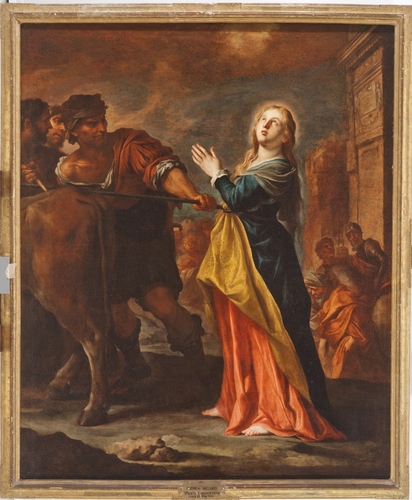 Santa Lucia preparándose al martirio