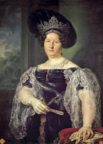 Retrato de la reina de las dos Sicilias