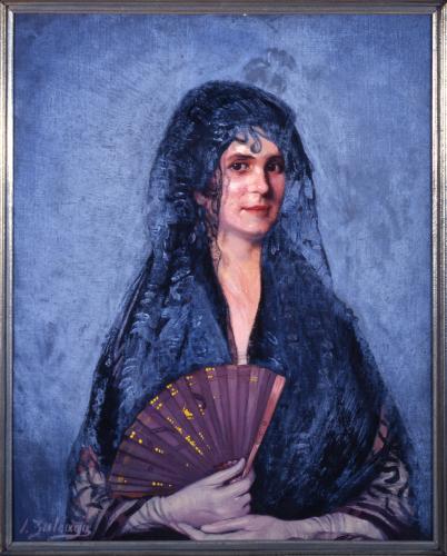 Retrato de Julieta con mantilla negra