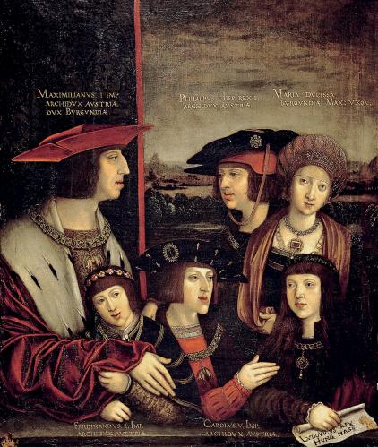 El emperador Maximiliano y su familia