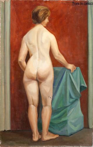 Desnudo femenino de espaldas