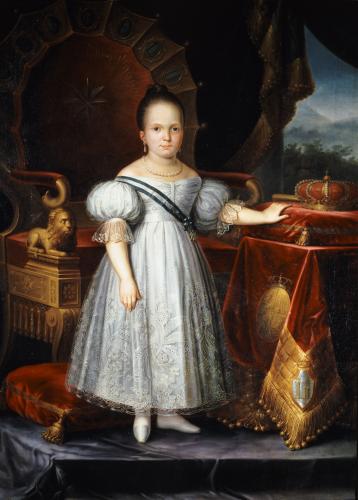 Retrato de Isabel II niña