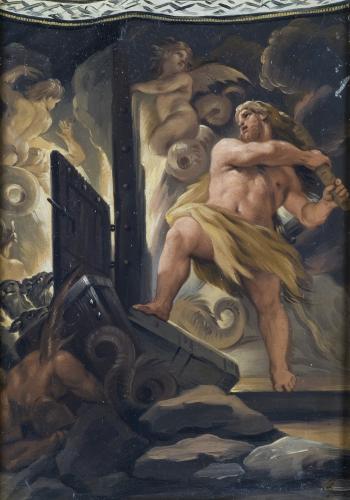 Hércules rescata a Alcestes del Infierno