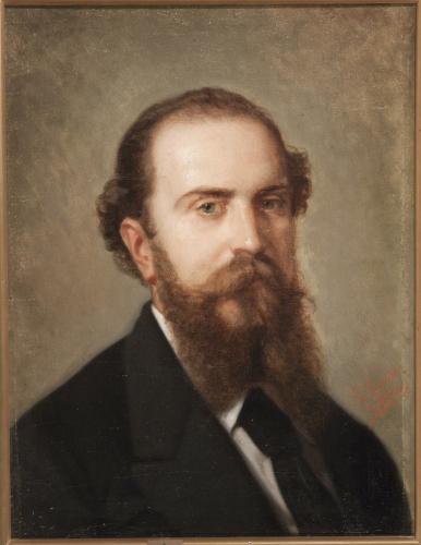 Retrato de hombre joven barbado