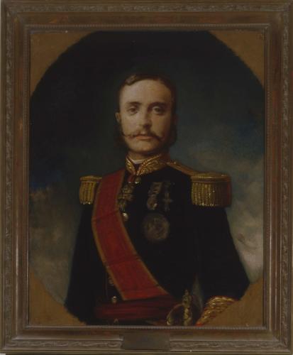 Retrato de S.M. El Rey Alfonso XII de medio cuerpo