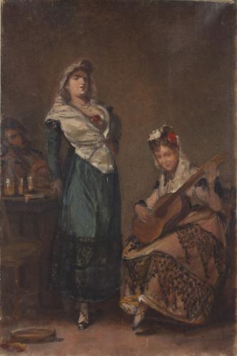 Cantaora con guitarrista femenina