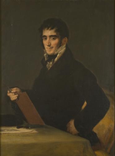 Retrato del grabador Rafael Esteve  Vilella (copia de Goya)