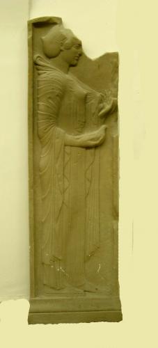 Estela funeraria griega
