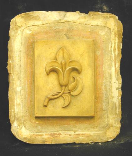 Ejercicio elemental. Relieve de la flor de lis