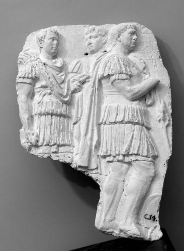 Columna Trajana (Trajano acompañado de sus generales)